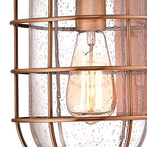 Westinghouse 6347900 Ferry One-Light Outdoor Wall Fixture Washed Copper Finish