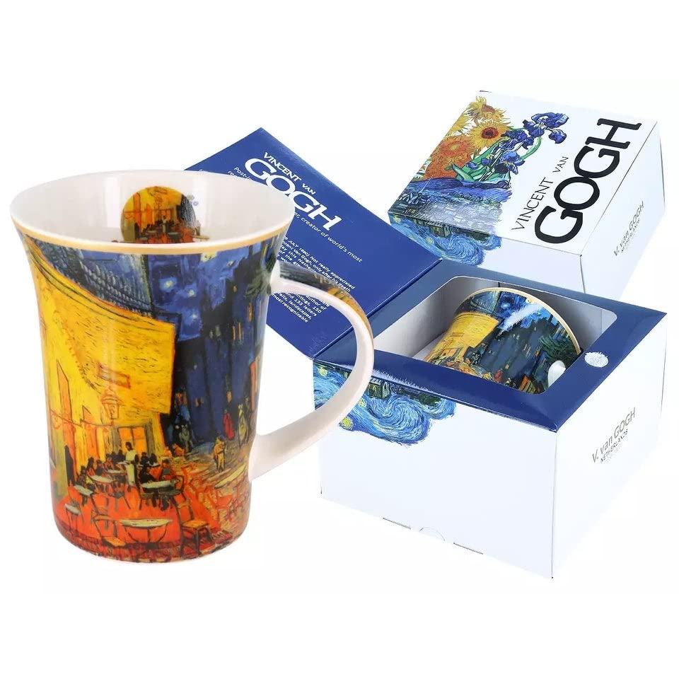 The Cafe Terrace At Night V.gogh Porcelain Mug In A Gift Box Multi Color