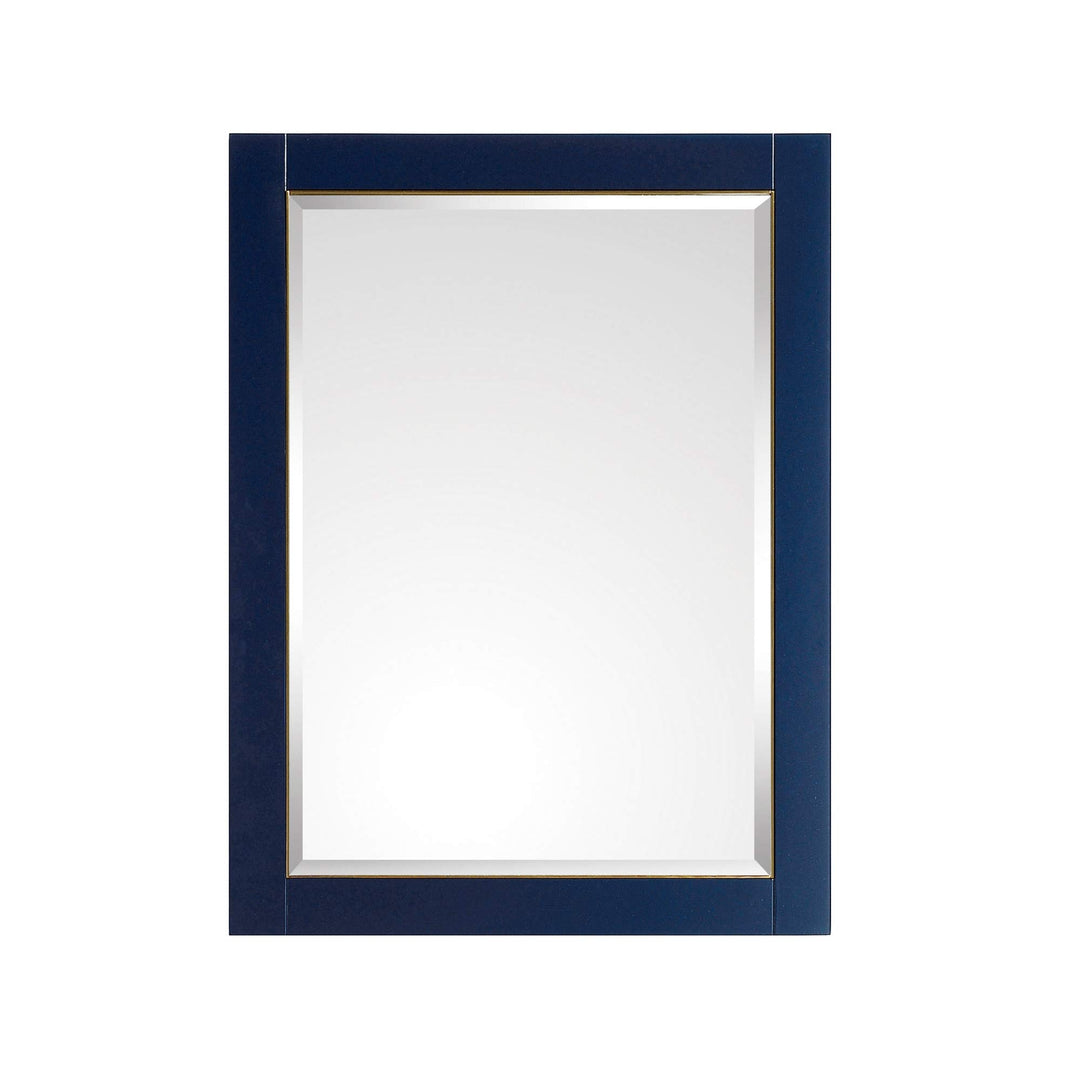 AVANITY Mason 24 in. Wall Mounted Mirror with Matte Gold Trim - 24" W x 32" H Navy Blue