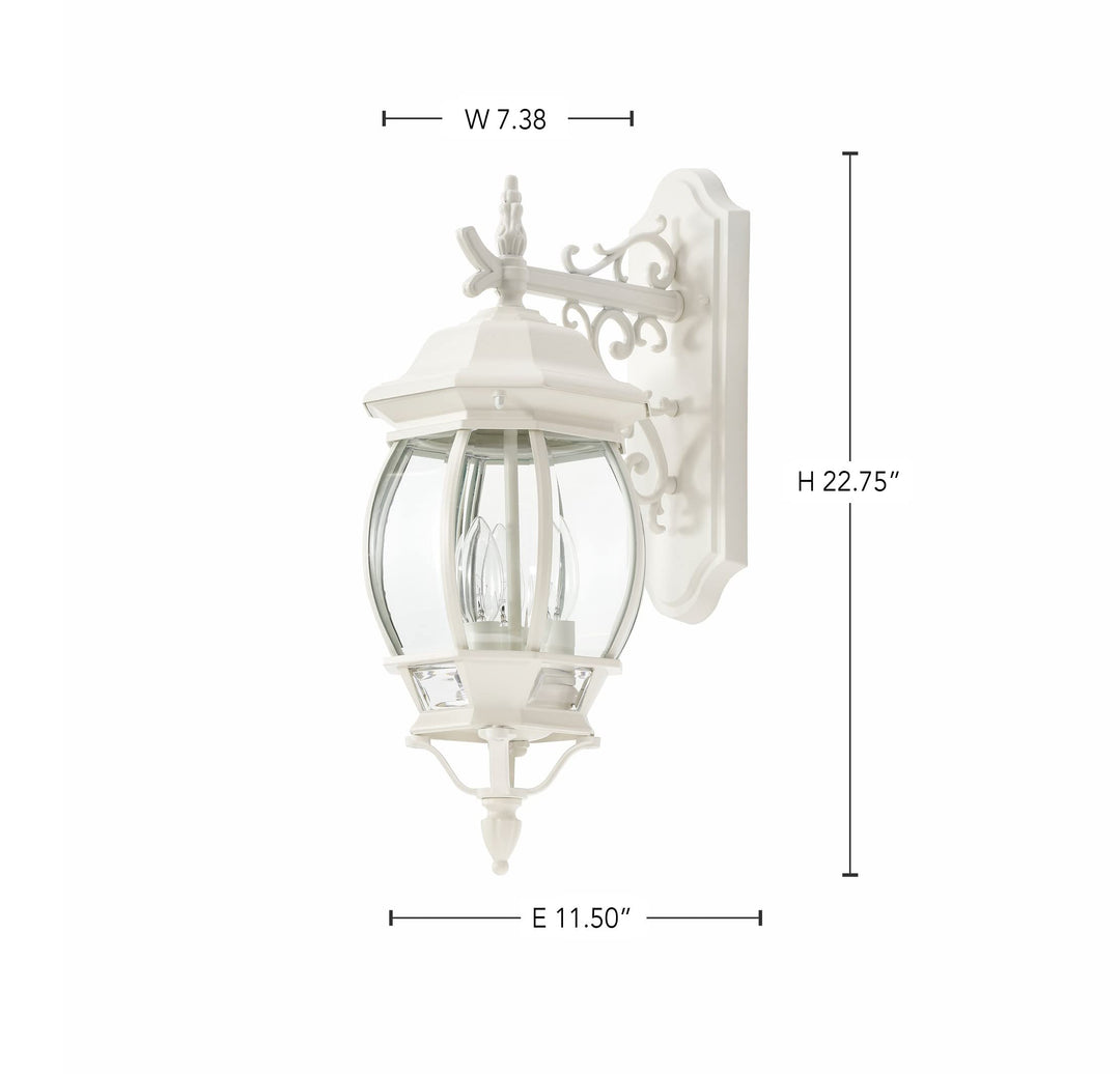 Nuvo 60/891 Three Light Outdoor Wall Mount 3 White