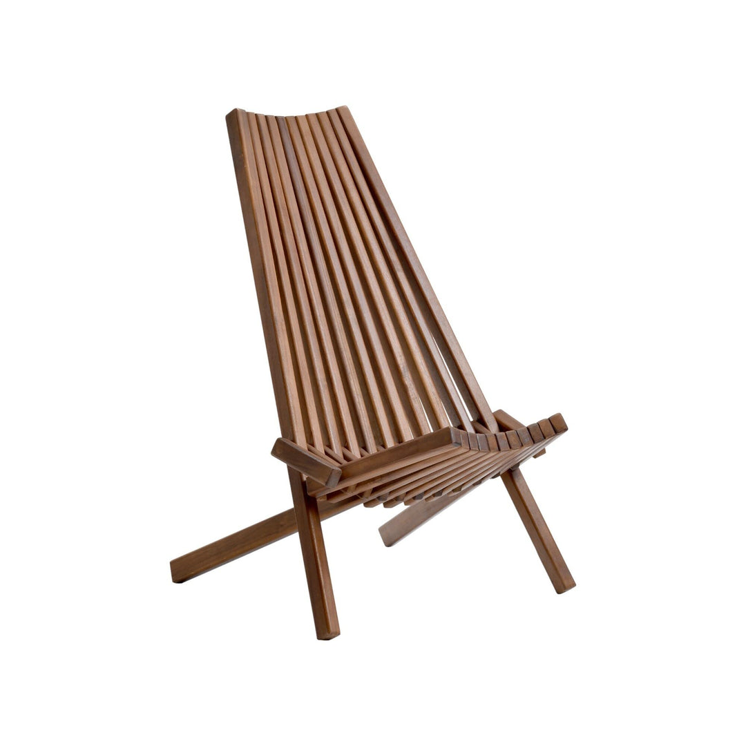 Outdoor Folding Wooden Tamarack Chair Natural Solid Farmhouse Wood