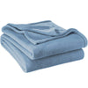 Luxury Blue Solid olor Microplush Blanket Twin/Twin XL Size Fleece Throw Sofa Twin - Twin XL - Coronet Blue