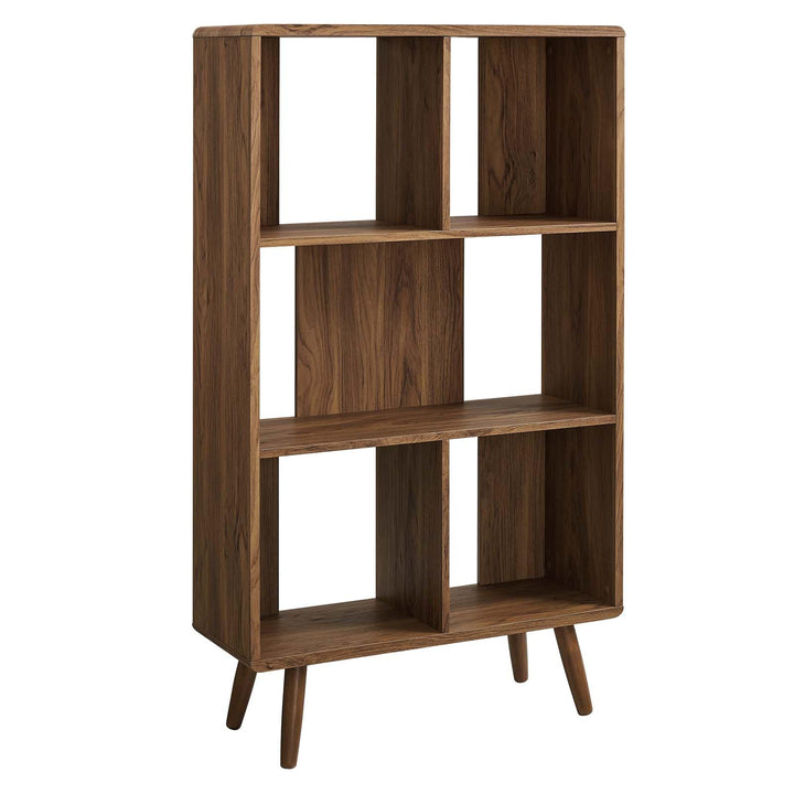 Modway Walnut Transmit Wood Bookcase EEI-5743-WAL