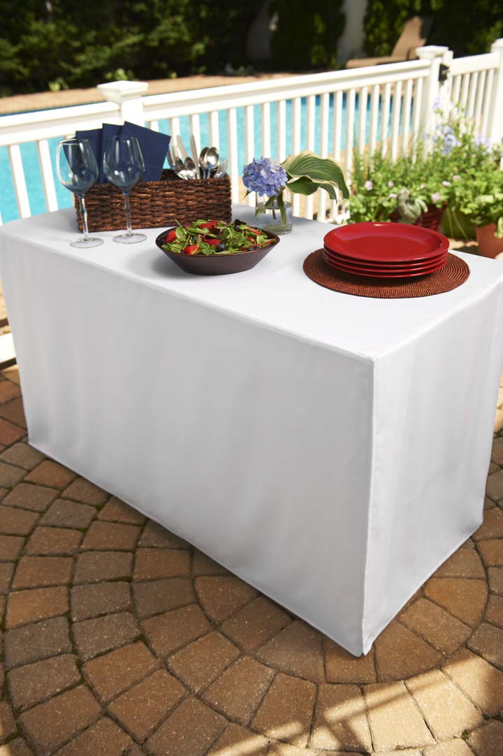 Folding Table Cover Fitted Tablecloth for 4-Foot Folding Table