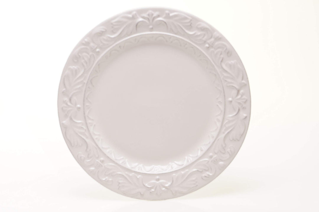 Certified International 14901 Firenze Ivory 11.5" Dinner Plates Set of 4 White