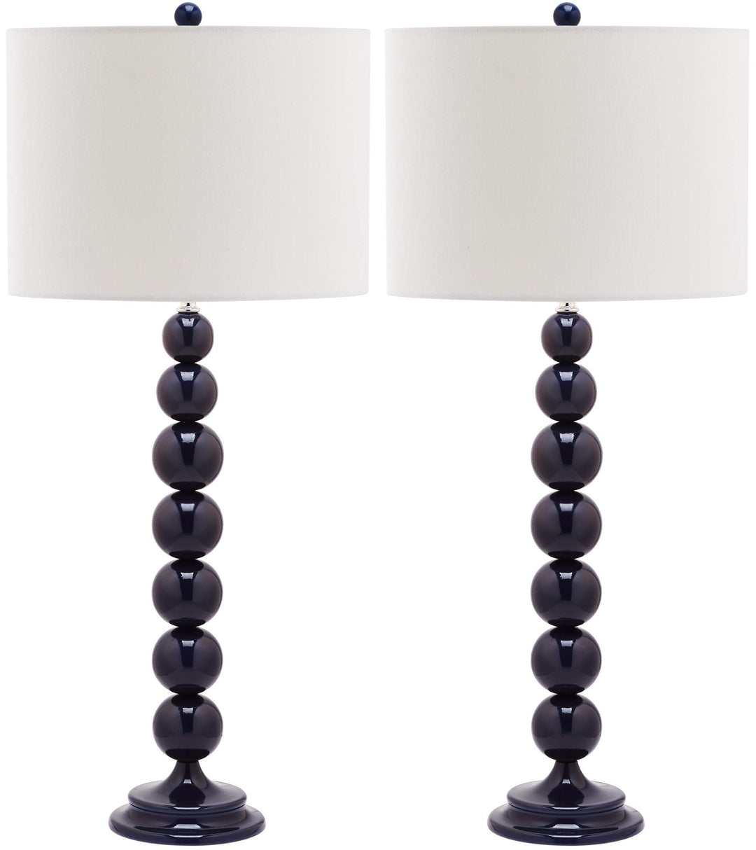 SAFAVIEH Lighting Collection Jenna Modern Contemporary Navy Stacked Ball 32-inch