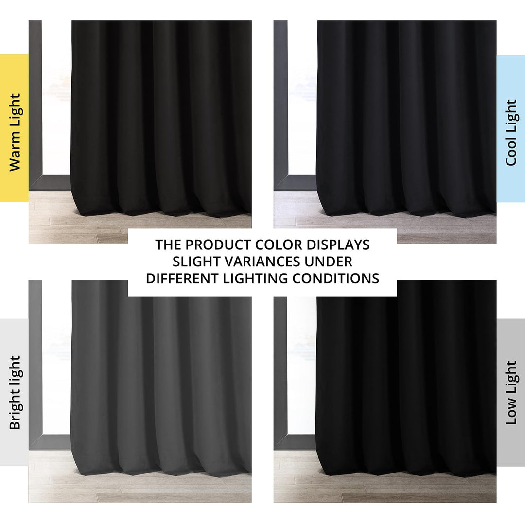 HPD Half Price Drapes Signature Velvet Thermal Blackout Curtains for Living Room