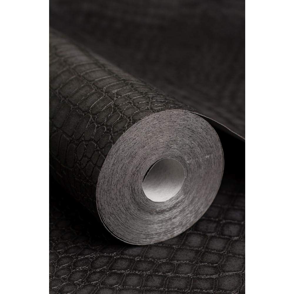 Graham & Brown 32-659 Superfresco Easy Charcoal Black Wallpaper (paste the