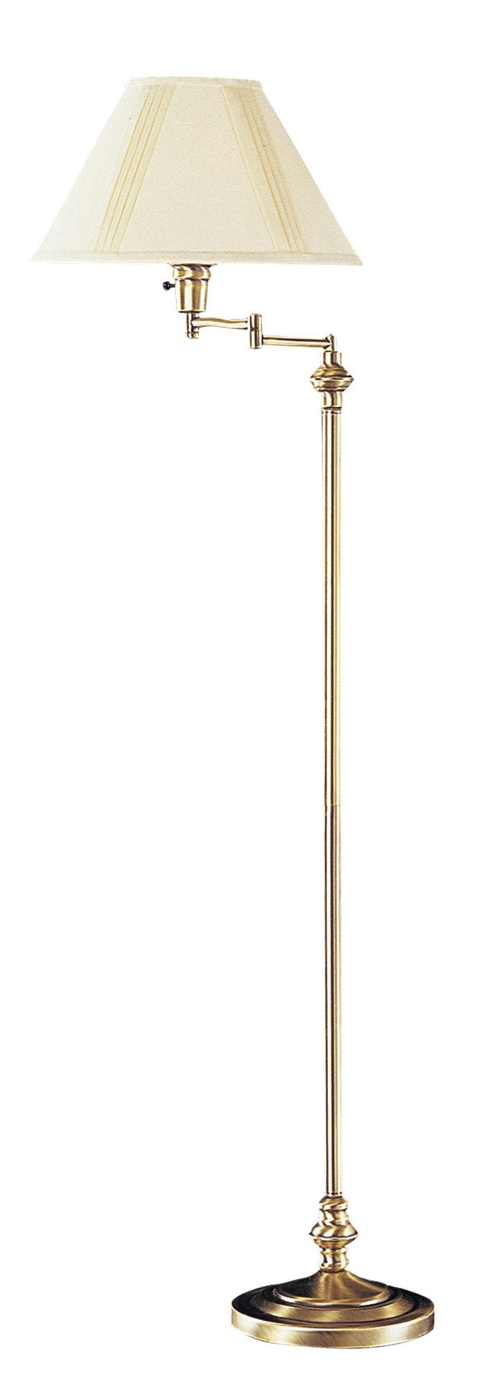 Cal Lighting BO-314-AB Transitional Swing Arm Floor Lamp Antique Bronze