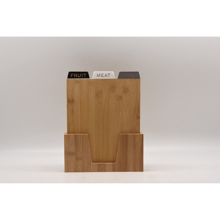 Set Of 3 Bamboo Cutting Board With Index Style Tab Design 23.7 * 4.7 * 30cm