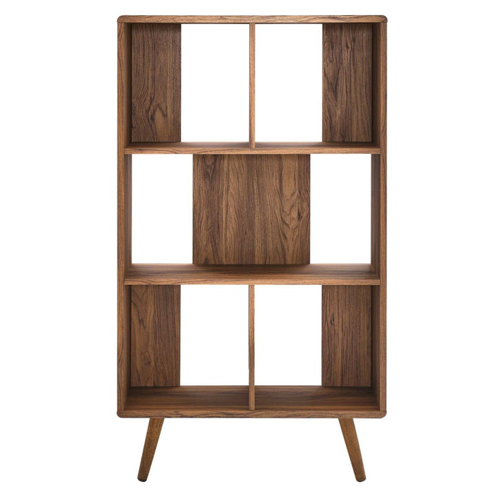 Modway Walnut Transmit Wood Bookcase EEI-5743-WAL