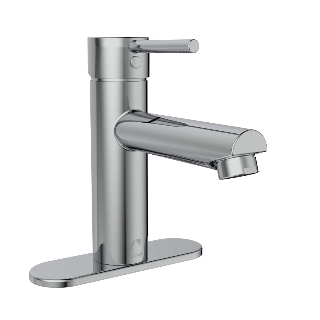 Belanger DEL21CCP Single Handle Bathroom Faucet with Drain Polished Chrome