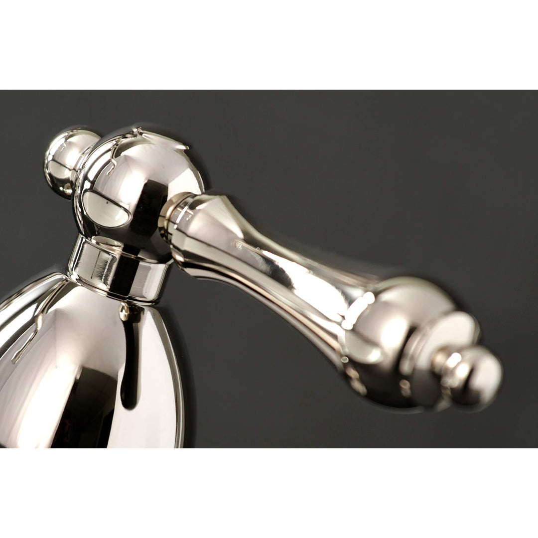 Kingston Brass KS1976AL Heritage Widespread Bathroom Faucet Polished Nickel 7.56