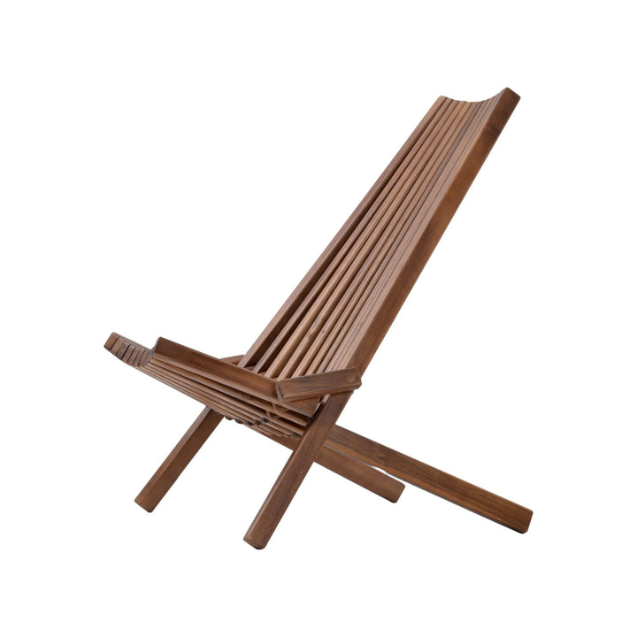 Outdoor Folding Wooden Tamarack Chair Natural Solid Farmhouse Wood