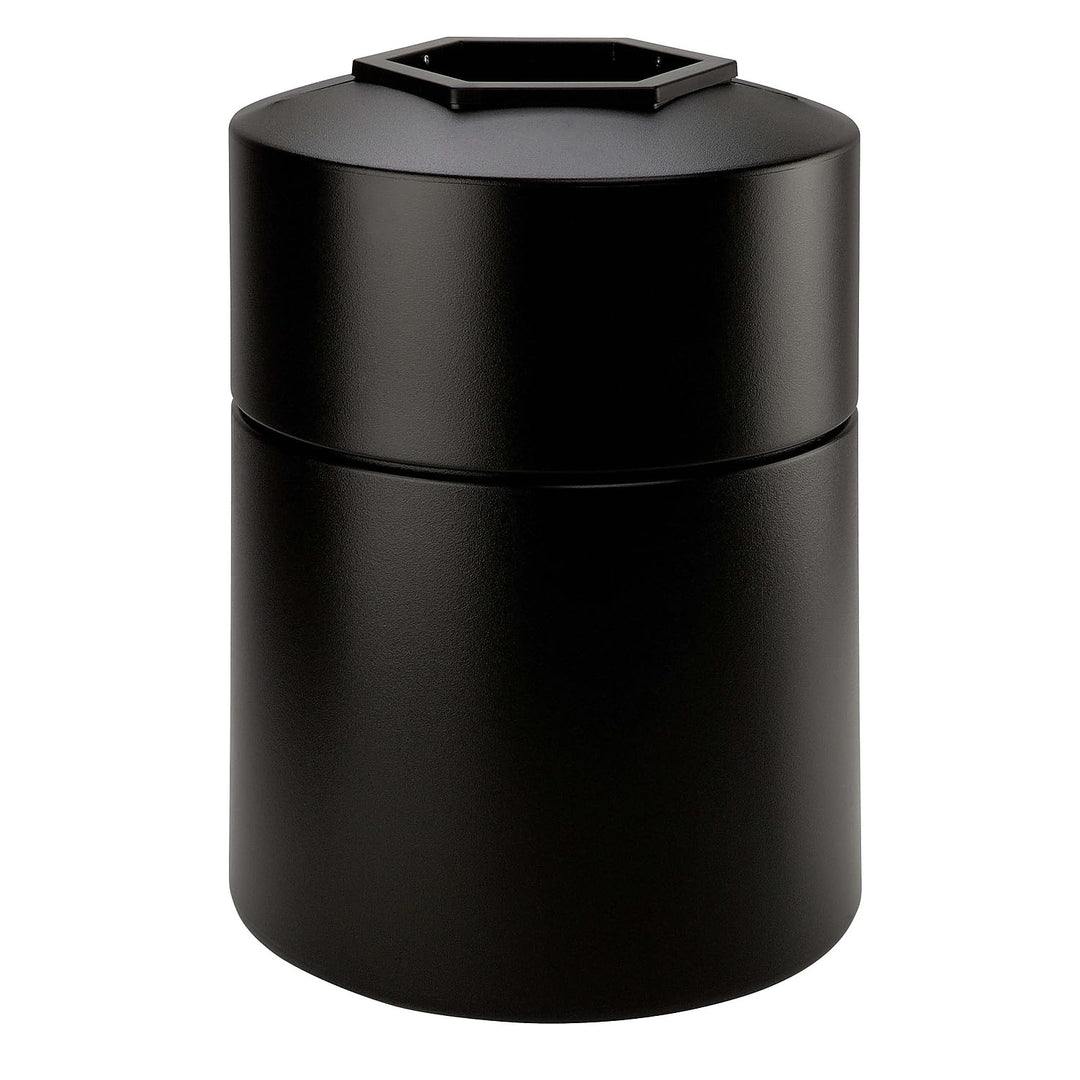 Commercial Zone Products PolyTec Series 45gal Round Trash Can Black (730101)