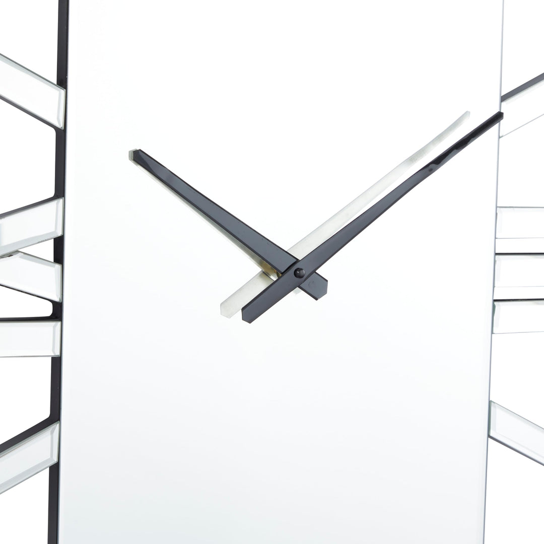 Silver Glass Wall Clock