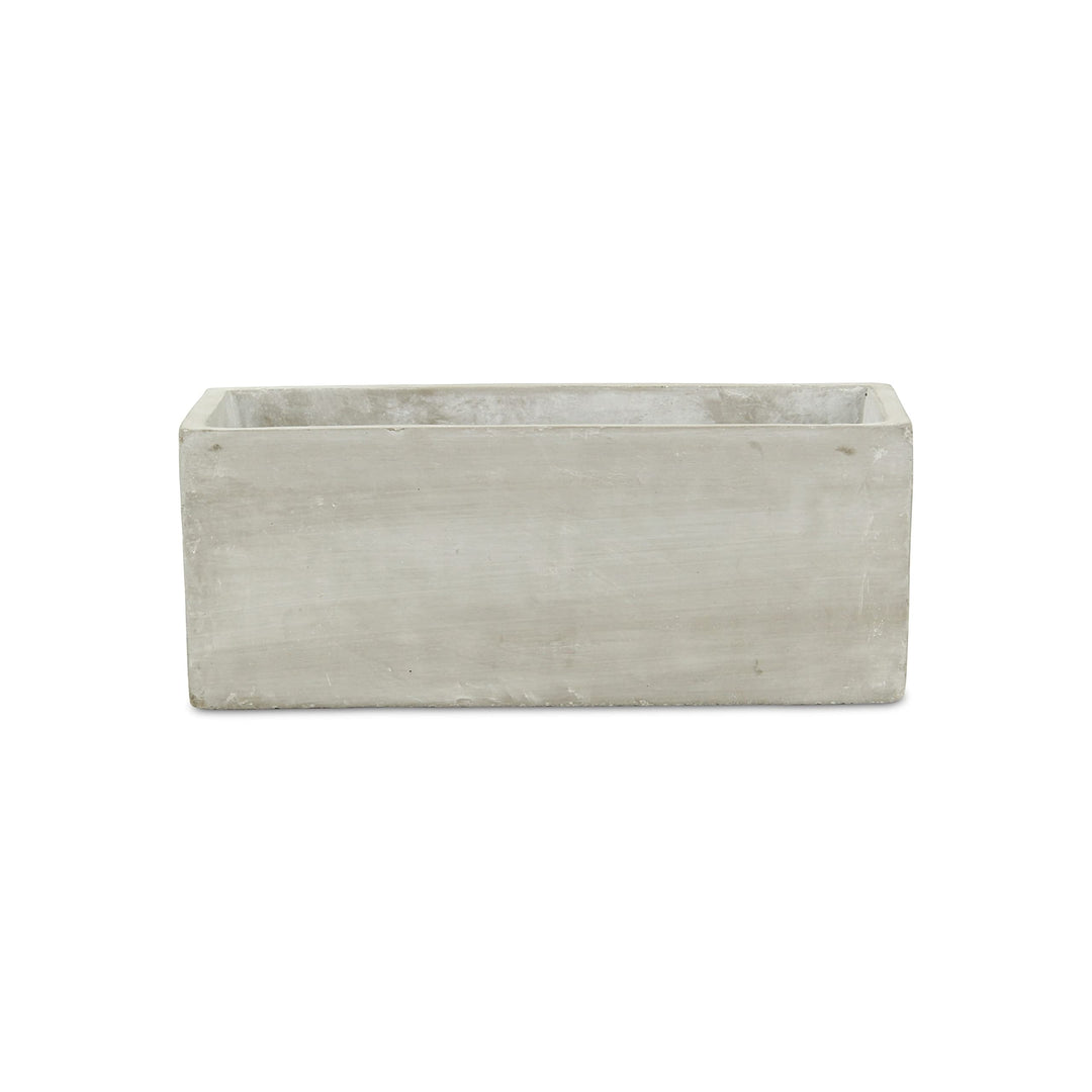 Urbanstone Gray Cement Rectangular Planter Grey Modern Contemporary Handmade