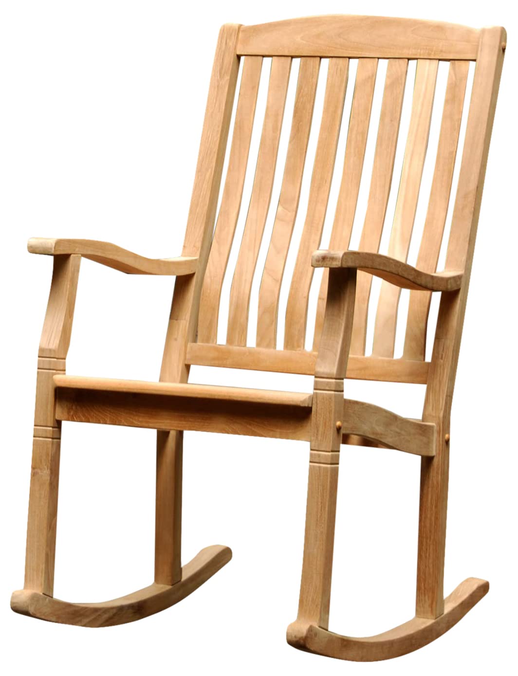 Cambridge Casual Arie Patio Porch Rocking Chair for Outdoor Single Plantation Teak