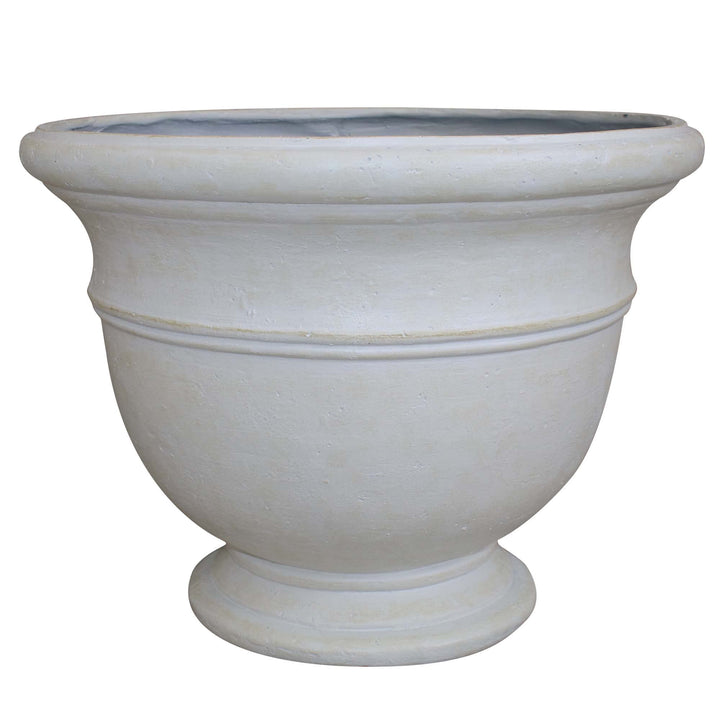 Southern atio 19" Jean ierre Indoor/Outdoor ot lanter with Drainage Hole & 19" Dia. - Ivory