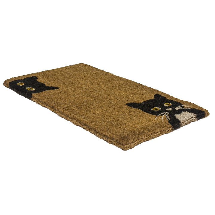 entryways Handmade Doormat - Peeping Cats 18"x30"