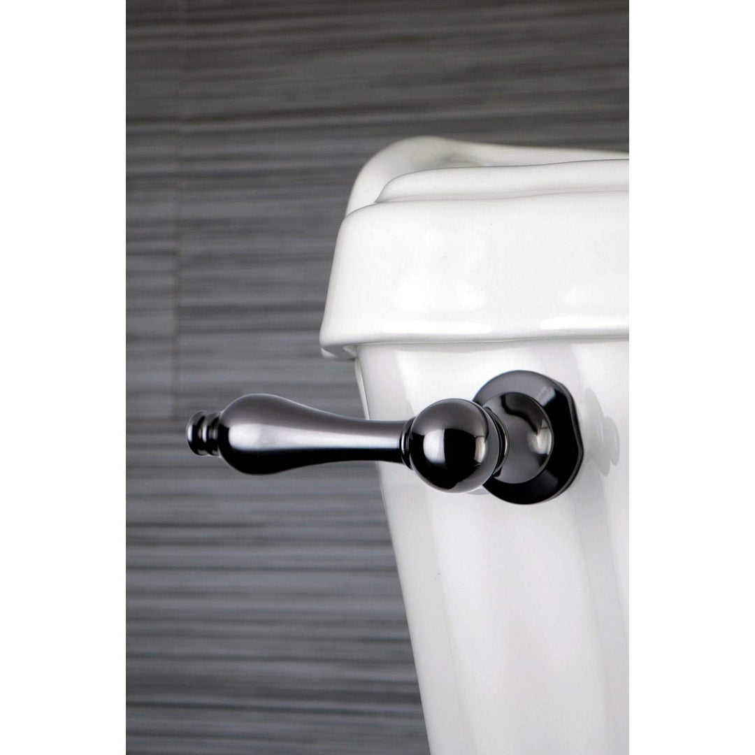 Water Onyx Toilet Tank Lever in Black Stainless Steel Brass Compliant