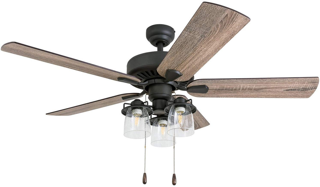 Prominence Home Briarcrest 52 Inch Farmhouse LED eiling Fan with Light Remote