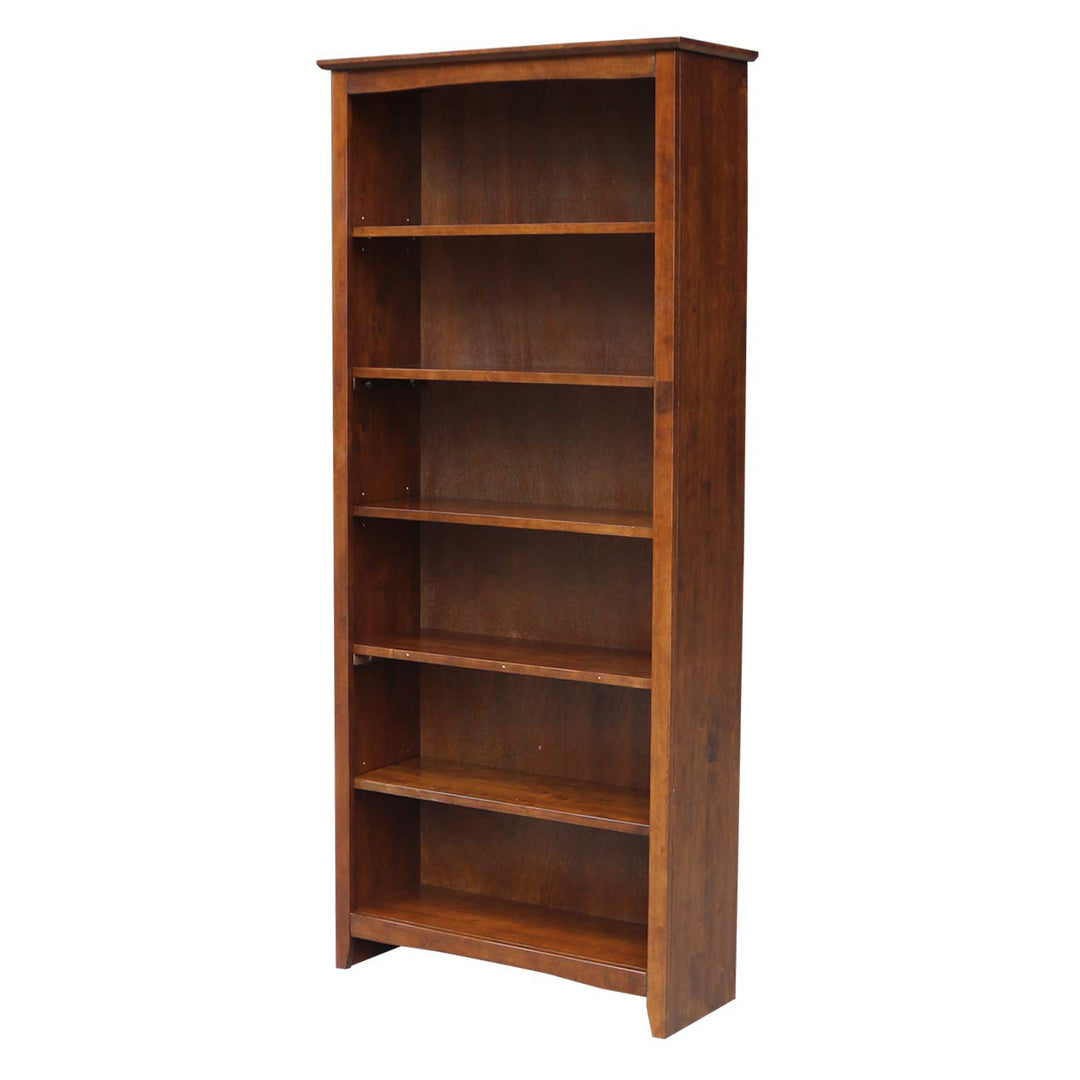 International Concepts Shaker Bookcase 72-Inch 72 Inch - Espresso