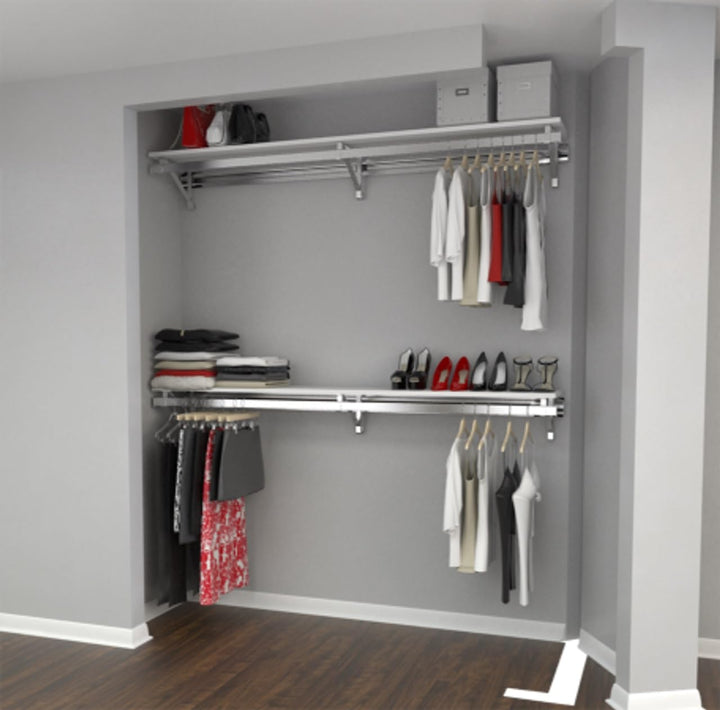 Arrange A Space Shelf Double Hang Closet System