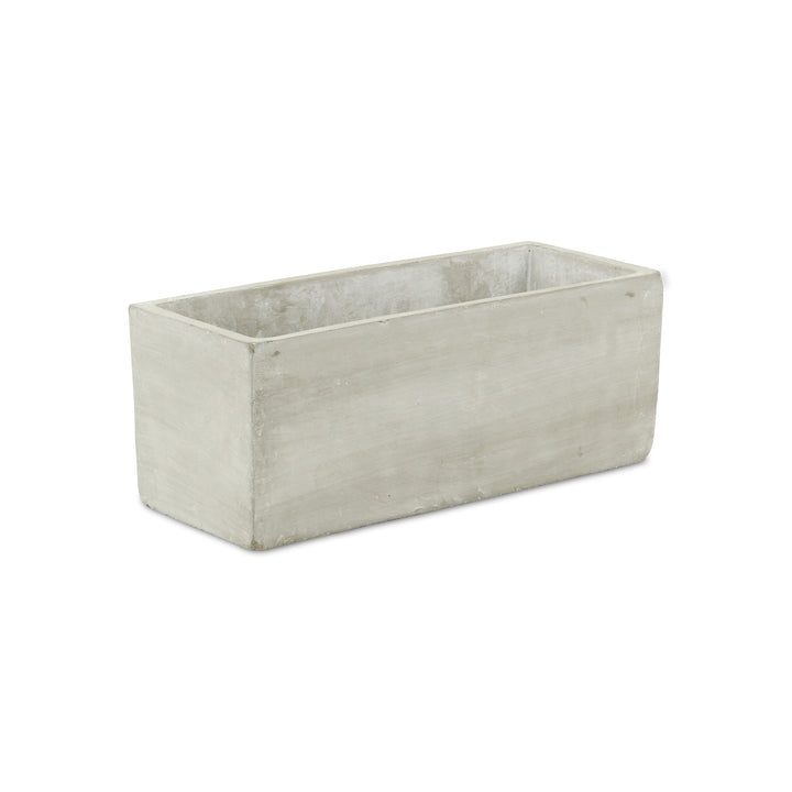 Urbanstone Gray Cement Rectangular Planter Grey Modern Contemporary Handmade