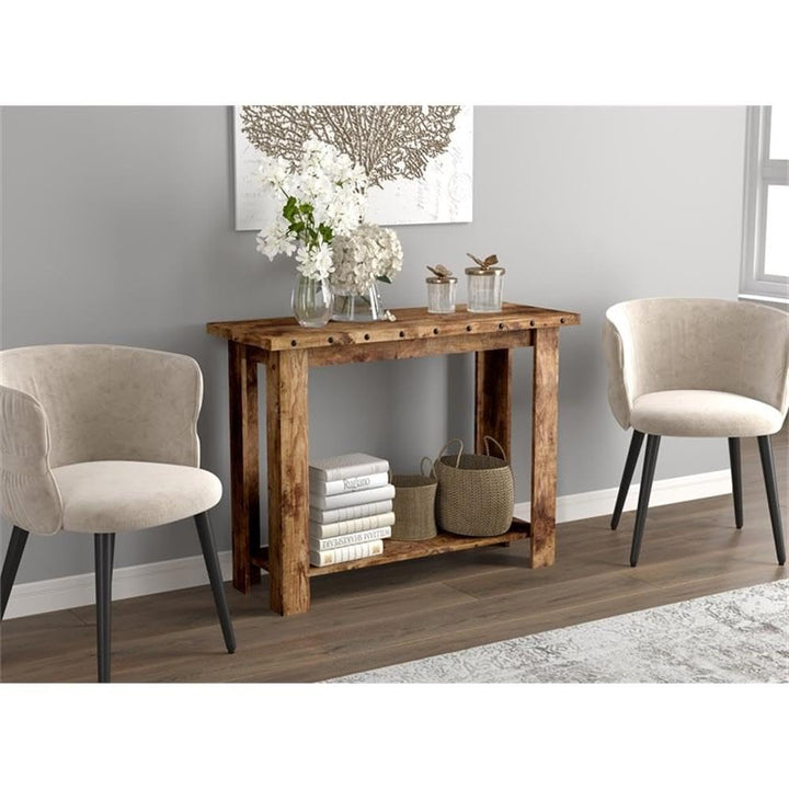 Safdie & Co. Safdie 81090.Z.07 Brown Entryway Console Sofa Couch Table/Accent