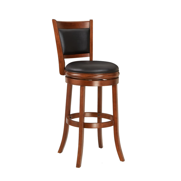 Ball & Cast Swivel Pub Height Barstool 29 Inch Seat Height Cherry Set of 1 Cherry - Bar height