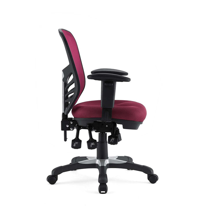 Modway Articulate Ergonomic Mesh Office Chair in Red