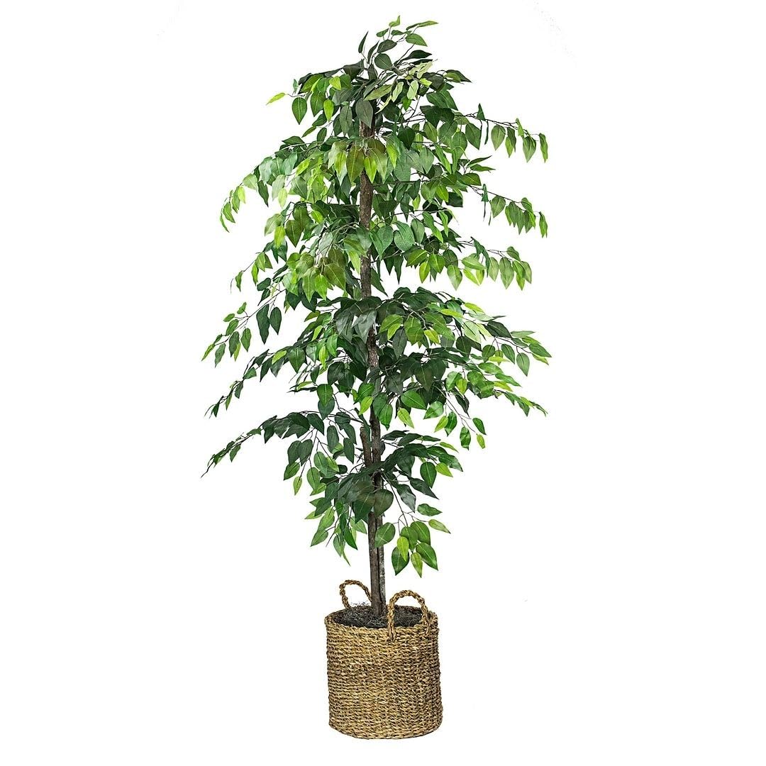 6-Foot Artificial Tree in Basket Green