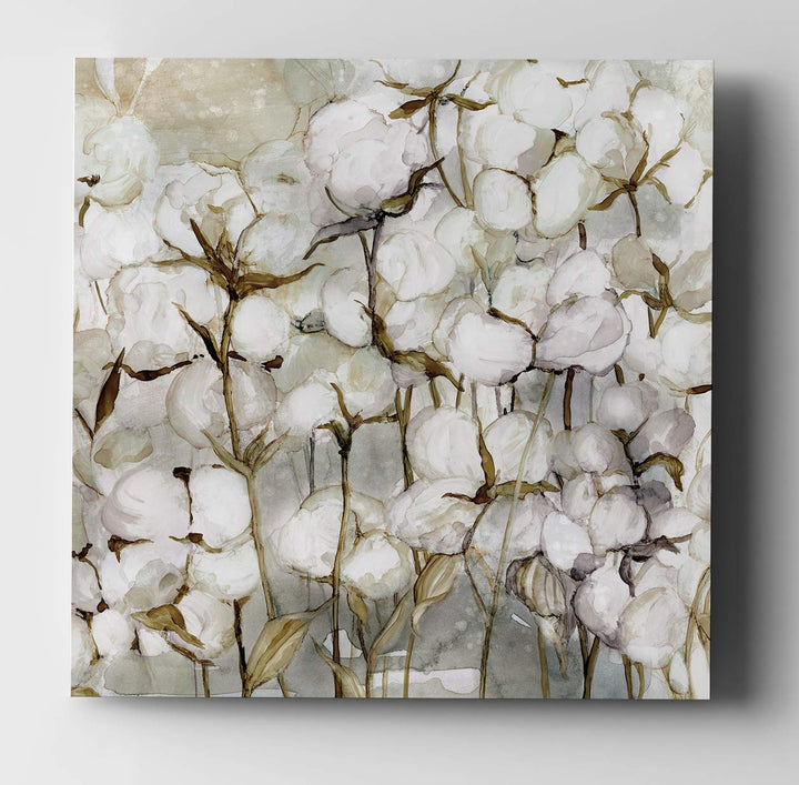 Wexford Home Cotton Field Gallery Wrapped Canvas Wall Art 32 in x 32 32X32