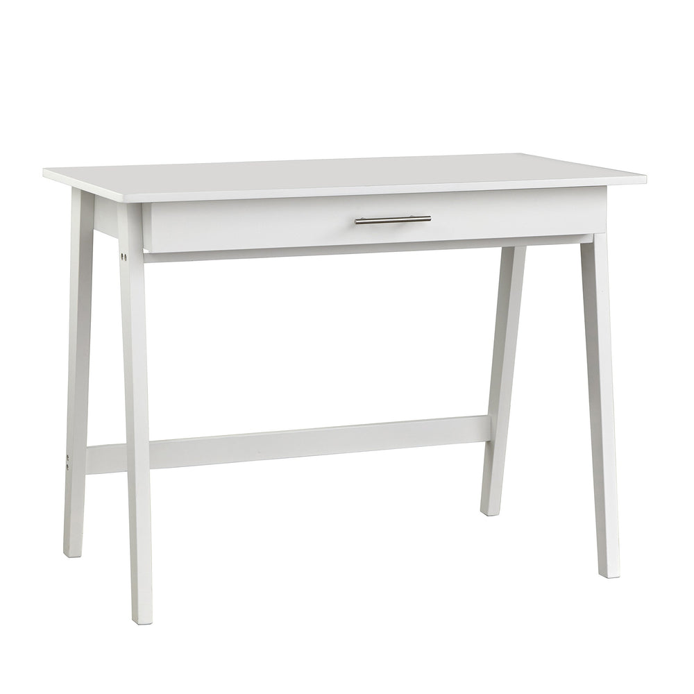 Target Marketing Systems Renata Home Office Writing Desk Modern Laptop Table White