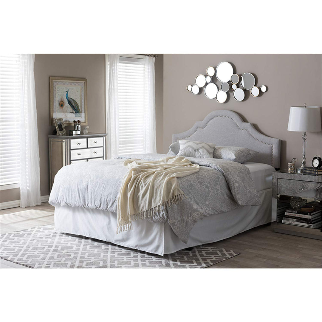 Baxton Studio Jardan Headboard Greyish