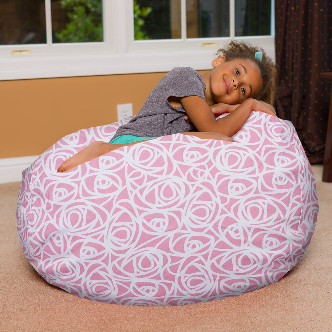 Kids Bean Bag Chair, Big Comfy Chair - Machine Washable Cover