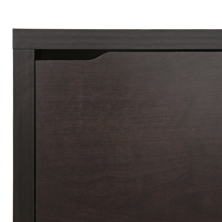 Baxton Studio Simms Modern Shoe Cabinet Dark Brown