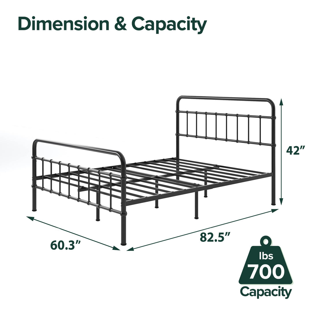 ZINUS Florence Metal Platform Bed Frame Mattress Foundation No Box Spring Needed -