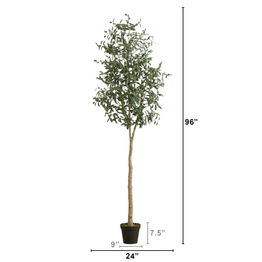 Nearly Natural 8ft. Artificial Olive Tree