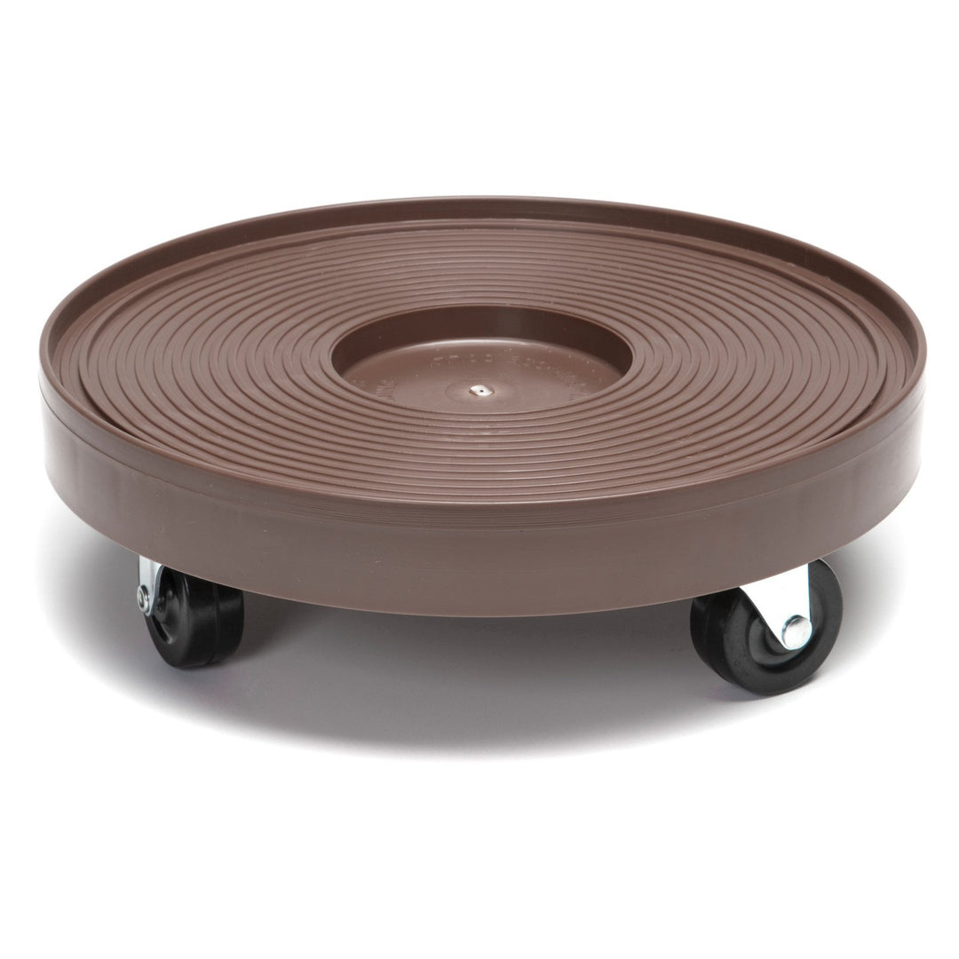 DeVault Enterprises DEV3015E 12 Inch Plant Dolly with Hole Espresso