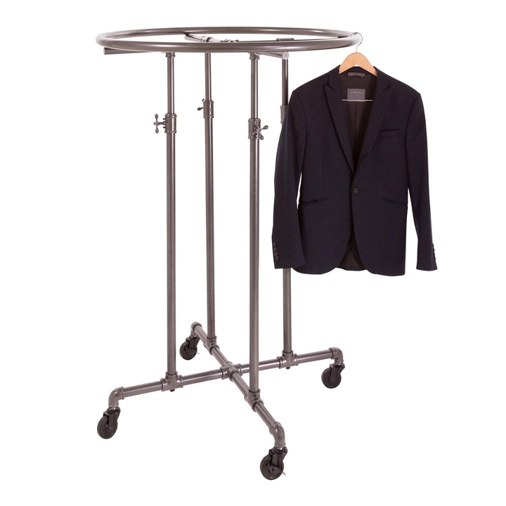 Econoco PSRD36 Adjustable Height Pipeline Round Garment Rack 36" Dia.