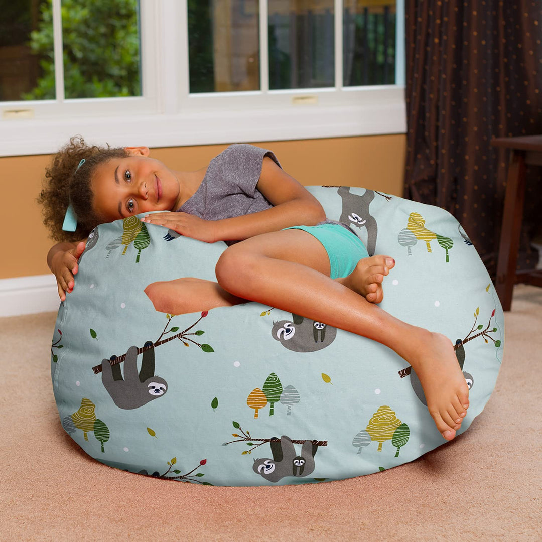 Kids Bean Bag Chair, Big Comfy Chair - Machine Washable Cover