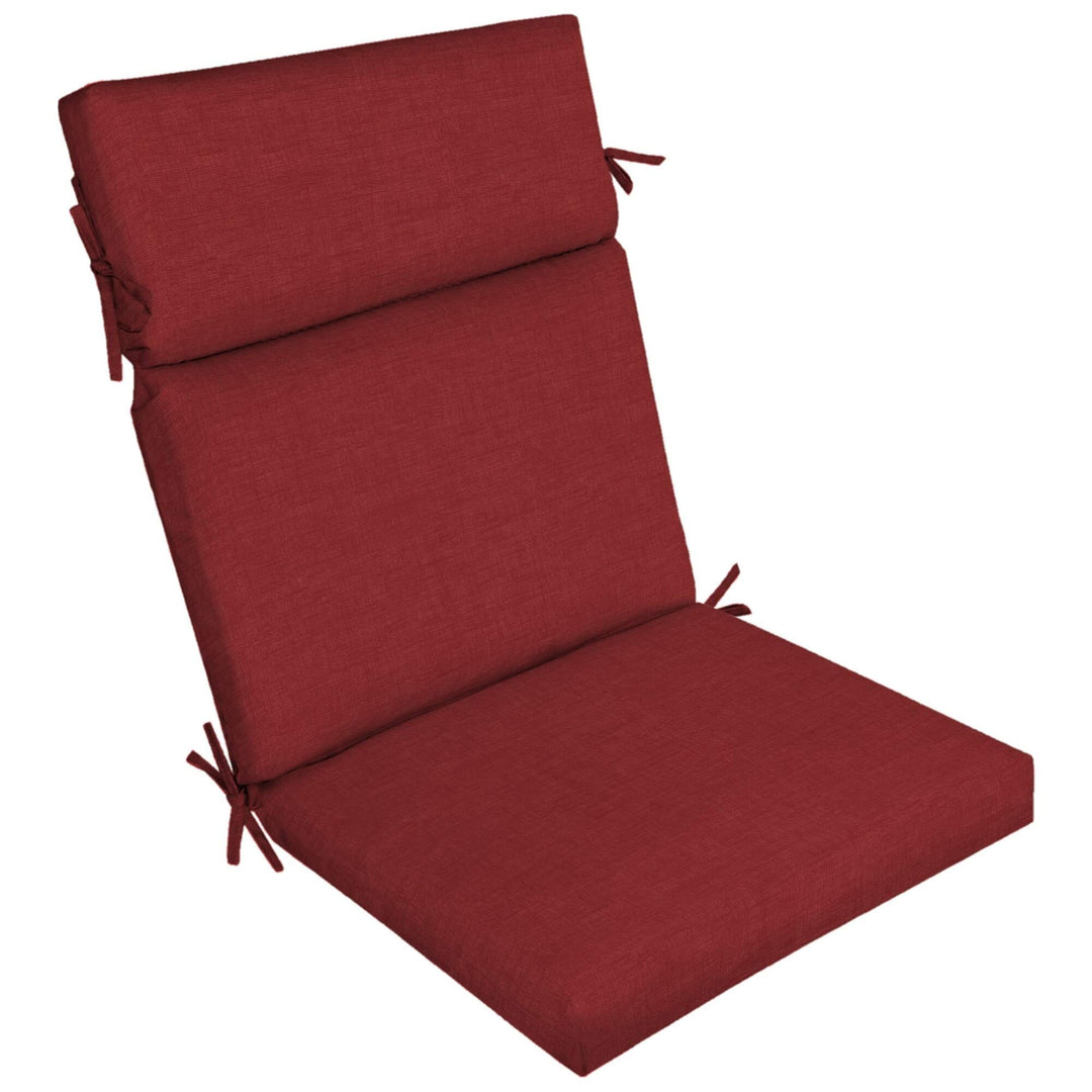 Ruby Outdoor Chair Cushion Red Solid Traditional Polyester Uv Resistant 1 Count - Ruby Leala Texture