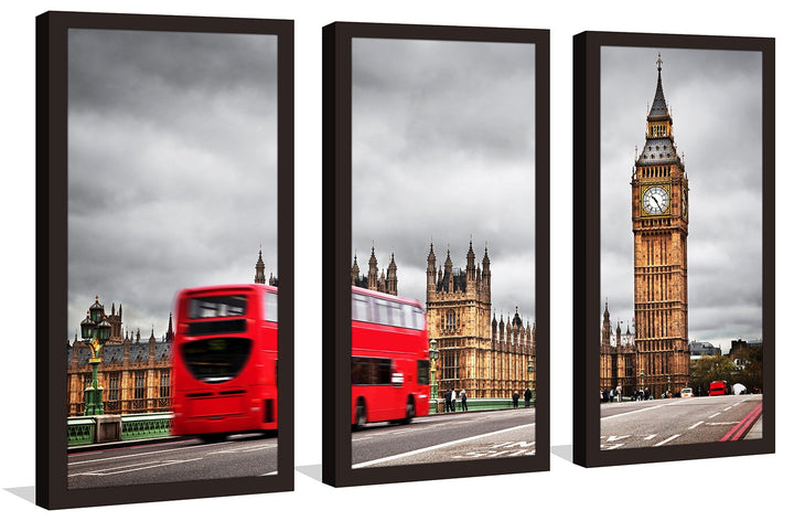 Picture Perfect International London Framed Plexiglass Wall Art Set of 3