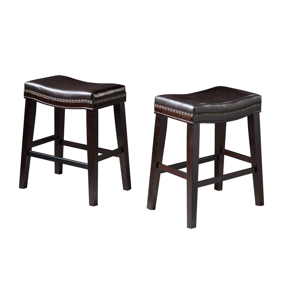 Christopher Knight Home Kainu Counter Stool Dark Brown Brown + Dark Brown