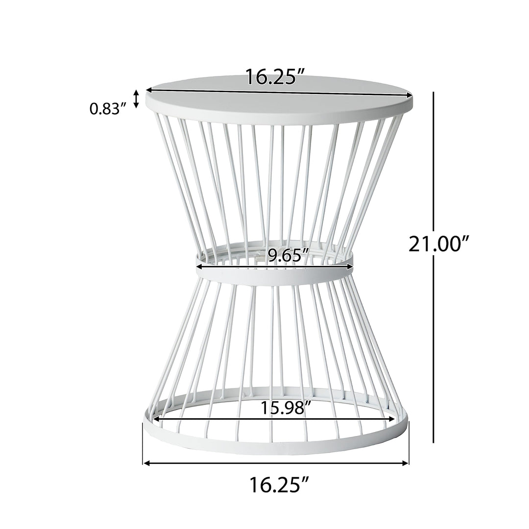 Christopher Knight Home Lassen Outdoor 16" Iron Side Table Matte