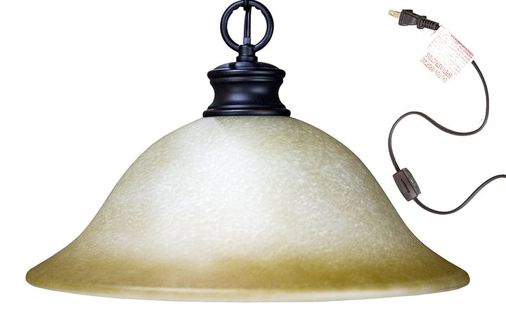 Dolan Designs Plug in Hanging Swag Pendant Lamp Oil Rubbed Bronze with an