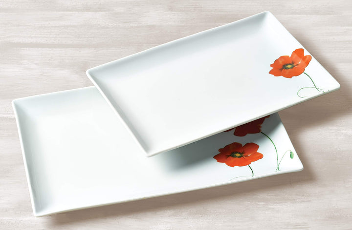 Poppy 2 Piece Serving Tray Set