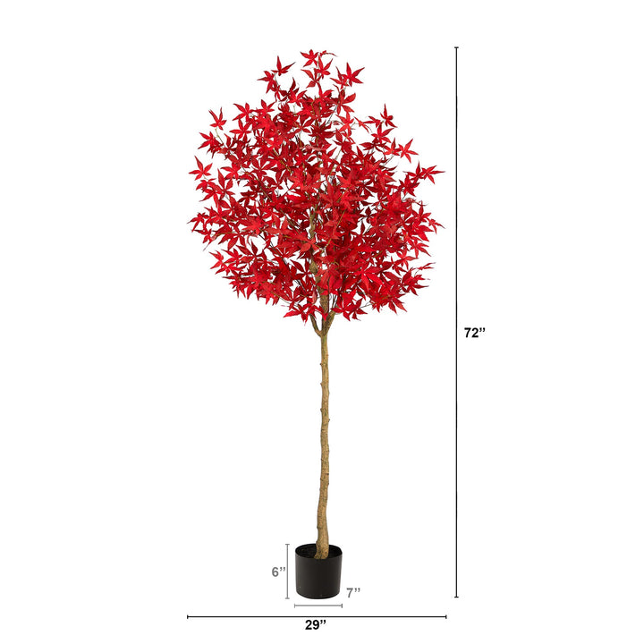 Nearly Natural 6ft. Autumn Maple Artificial Fall Tree